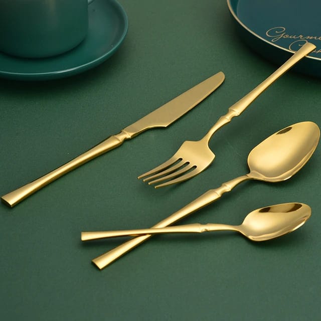 24 PCS Golden Tableware set