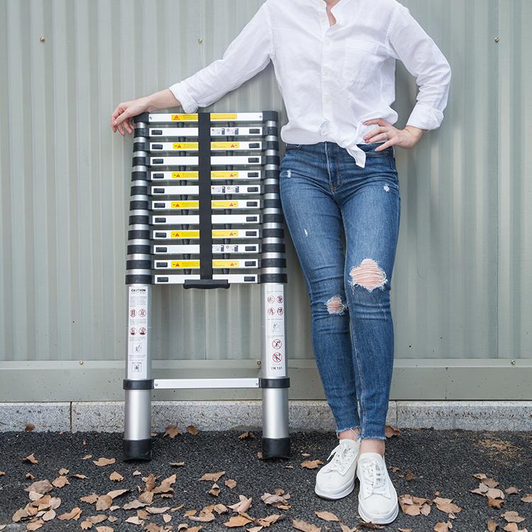 Single Aluminum Side Telescopic Foldable Ladder