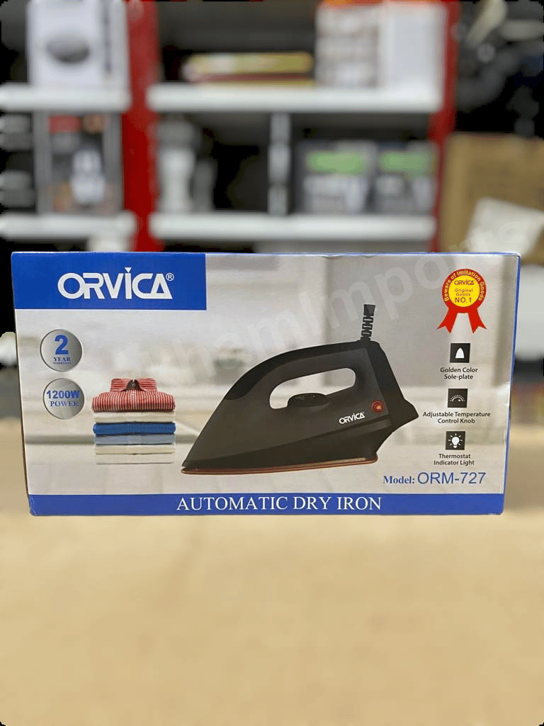 Orvica 1200W Non-Stick Dry Iron