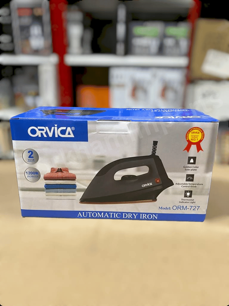 Orvica 1200W Non-Stick Dry Iron