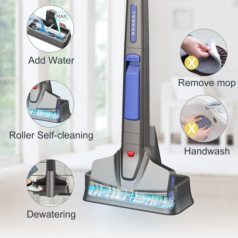 Jashen Cordless Floor Scrubber Spinwave Mop M16
