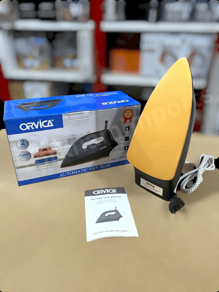 Orvica 1200W Non-Stick Dry Iron