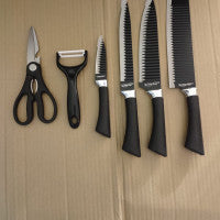 Lot Imported 6pcs Sharp Knives Set BC-003/004 - Black