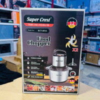 Super Crest 5L Food Chopper with Extra Blade  SCT-2014