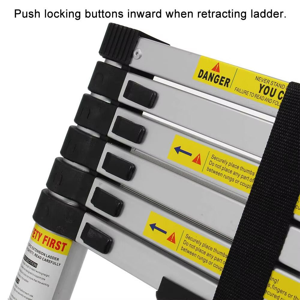 Single Aluminum Side Telescopic Foldable Ladder