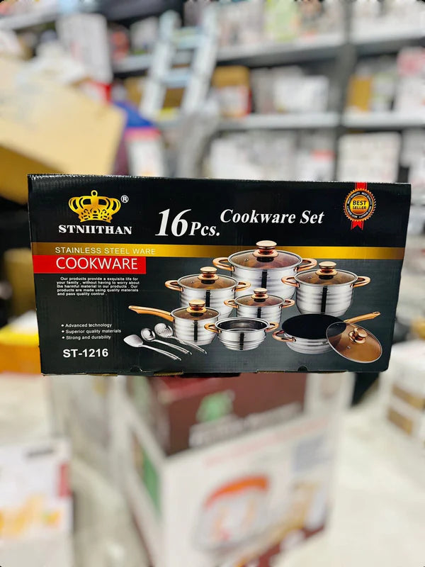 STNIITHAN Germany 16pcs Cookware Set