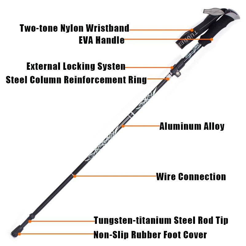 High Quality Foldable Hiking Stick