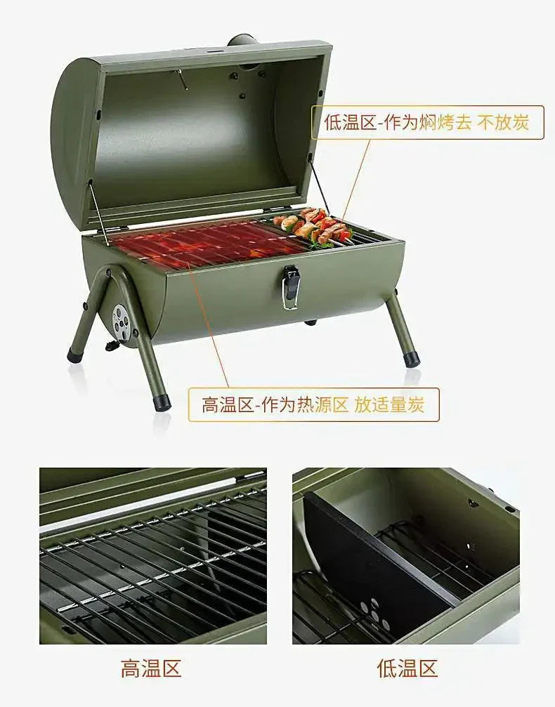 Charcoal BBQ Grill with Chimney