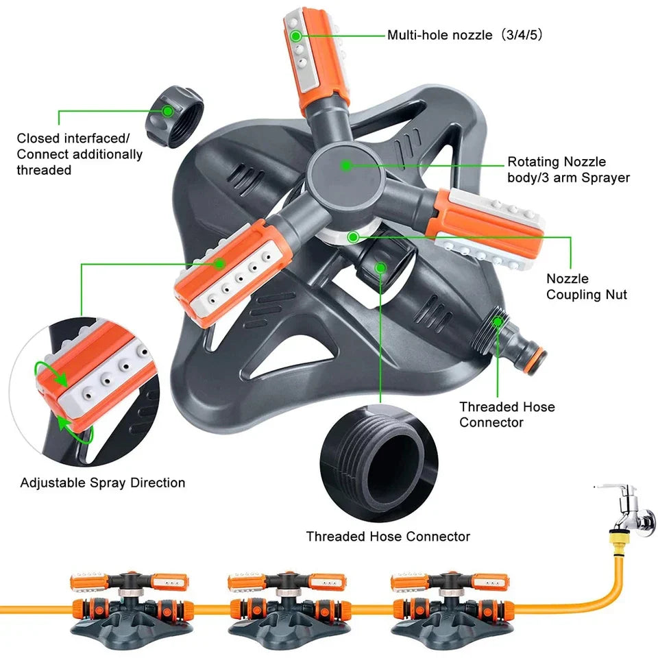 360 Rotating Garden Sprinklers