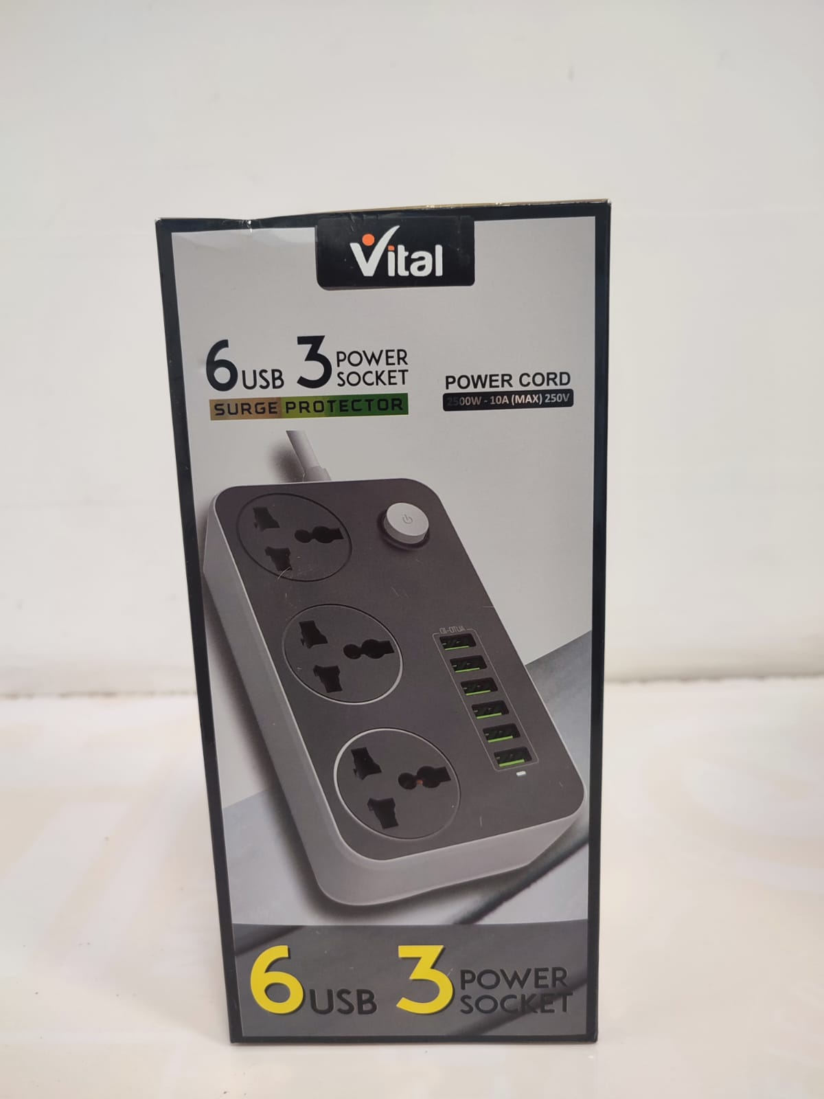 Vital Power Cord Extension Board 2500W