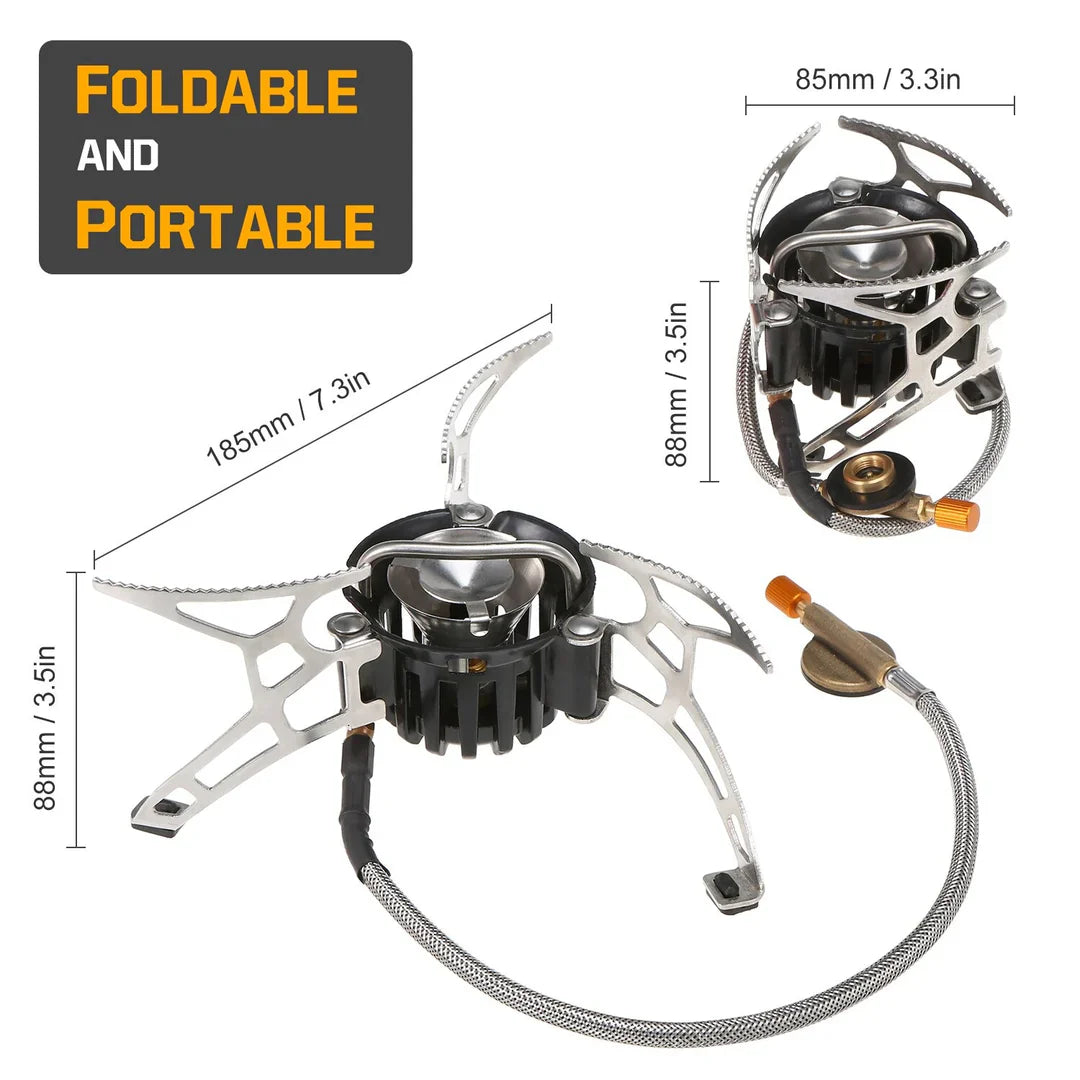 Portable Multi-Fuel Stove for Outdoor Cooking