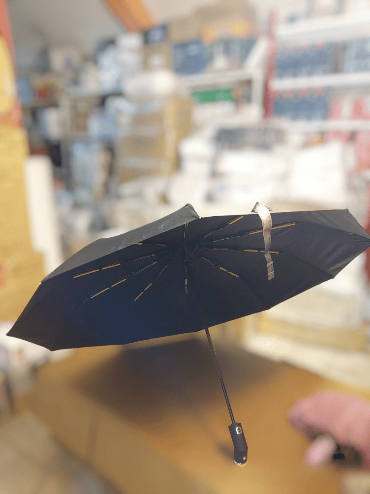 Automatic Foldable Umbrella with LED Flashlight