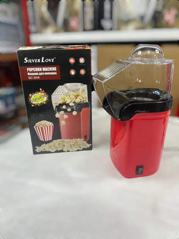 Silver Love Popcorn Machine