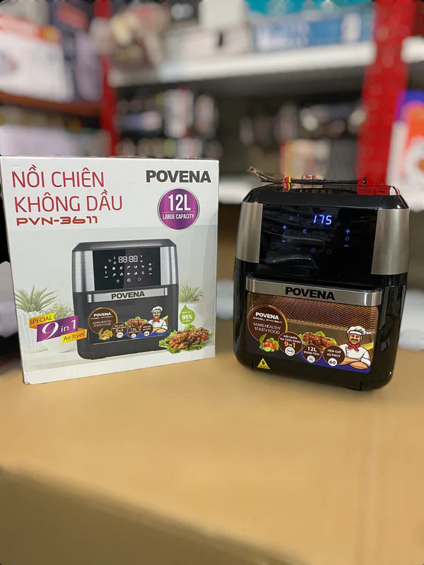 POVENA 12L 9 in 1 Air Fryer Oven