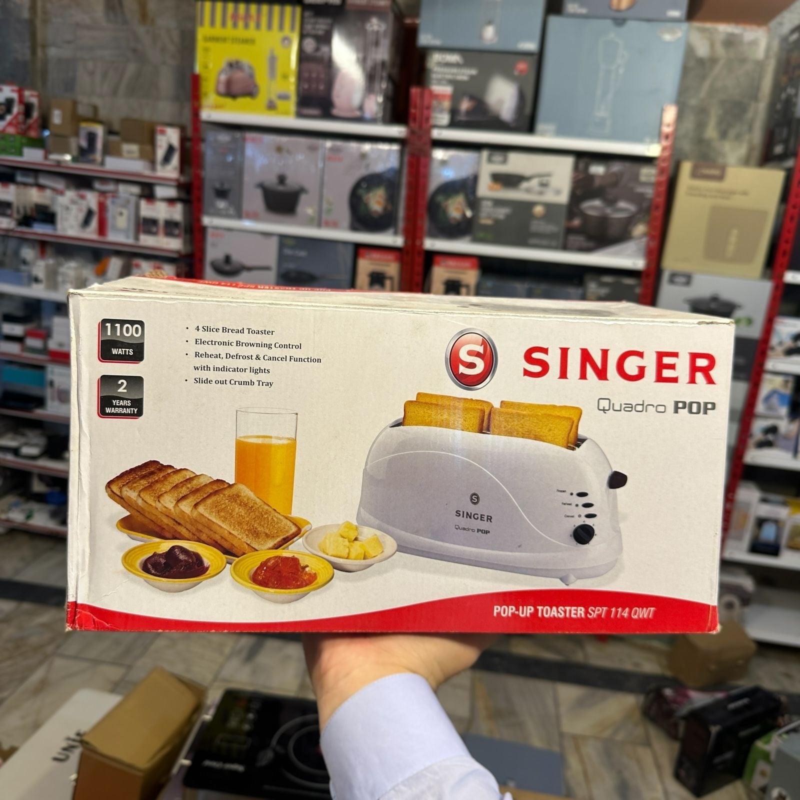 Singer 4 Slice Popup Toaster SPT-114