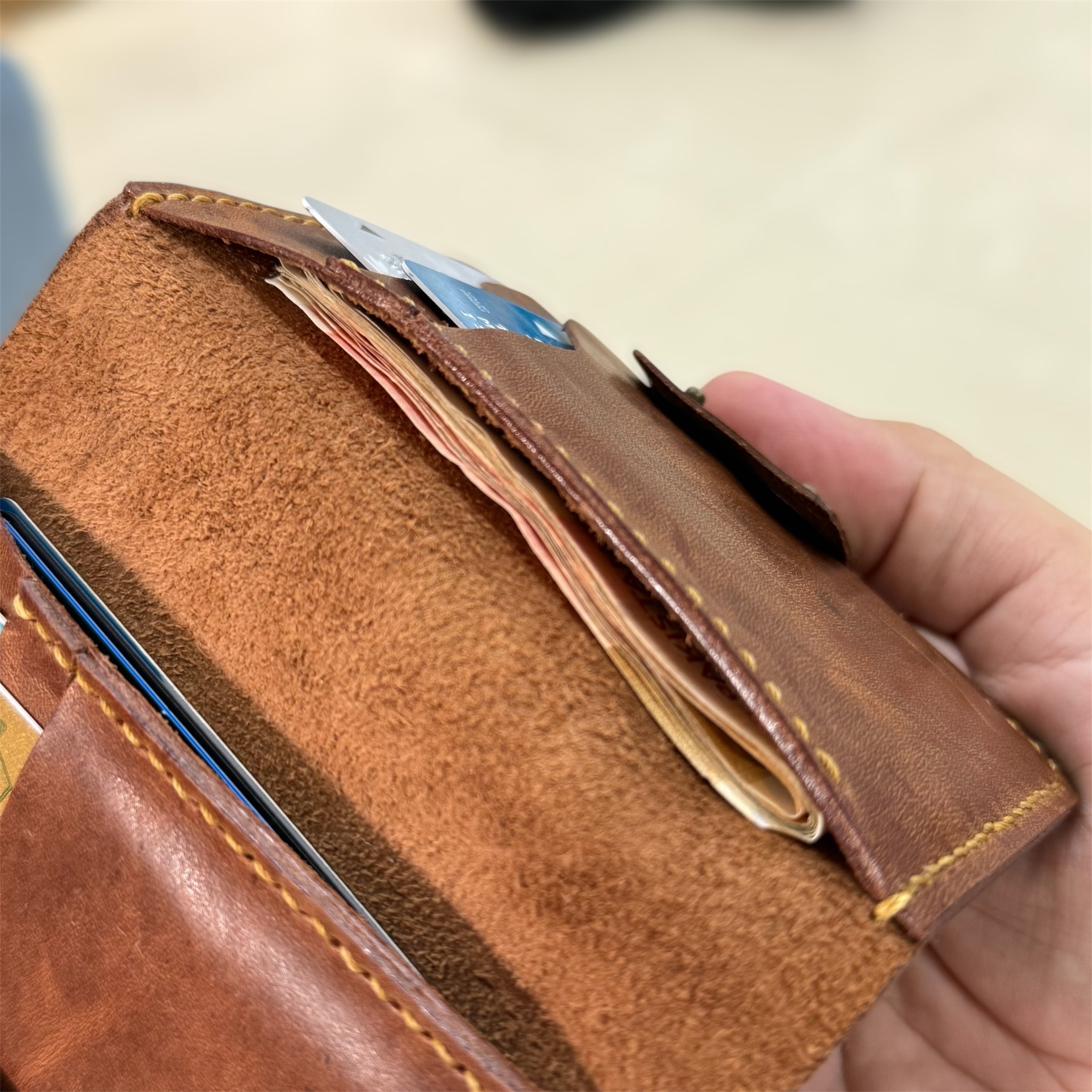 Chalapacha Click On Handmade Leather Wallet