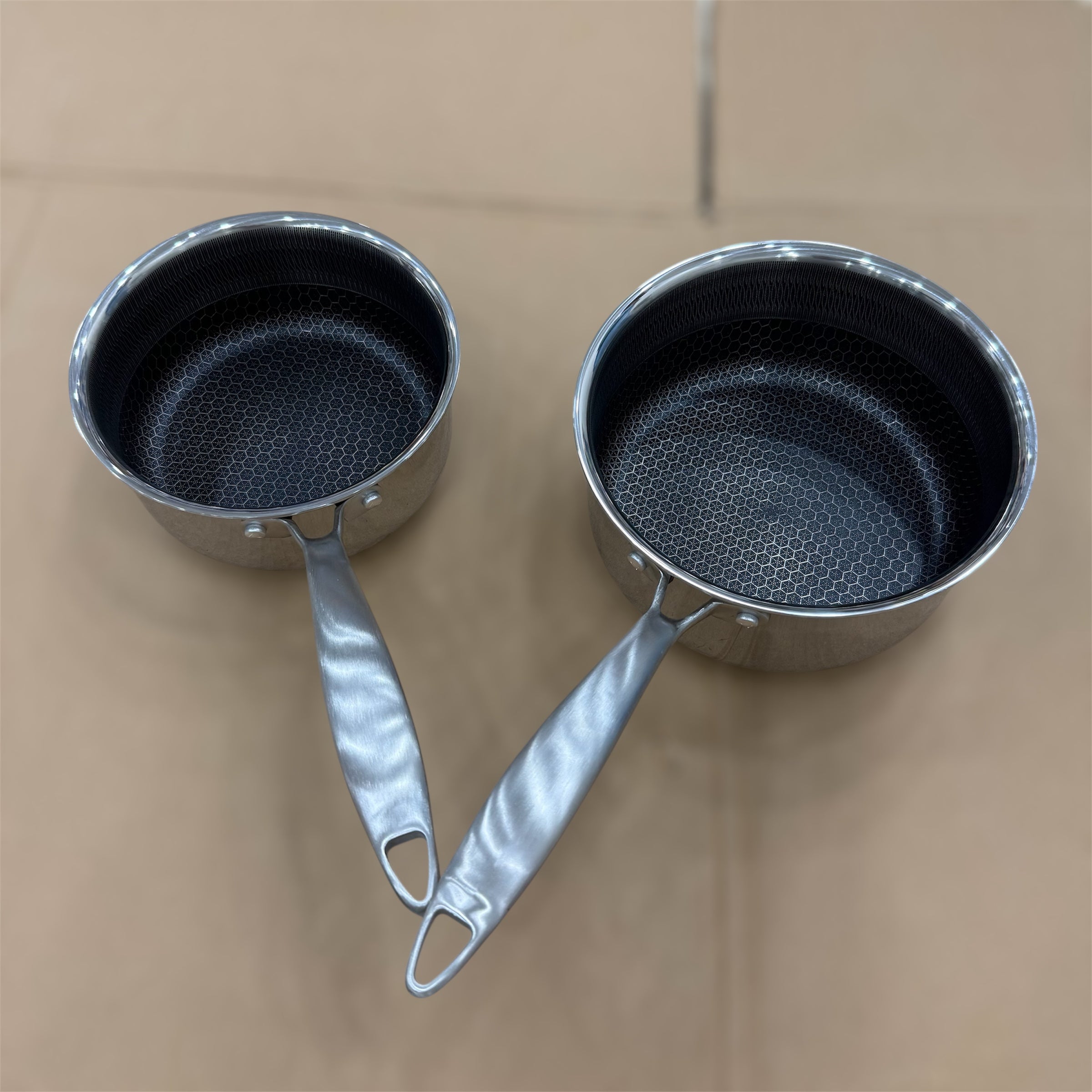 Laser Coated Induction Sauce Pan With Lid