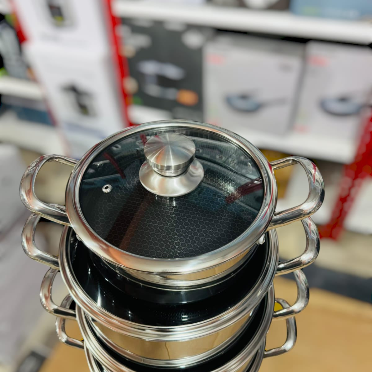 Laser Coated Honeycomb Cookware Set