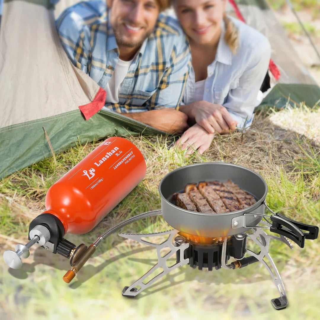 Portable Multi-Fuel Stove for Outdoor Cooking