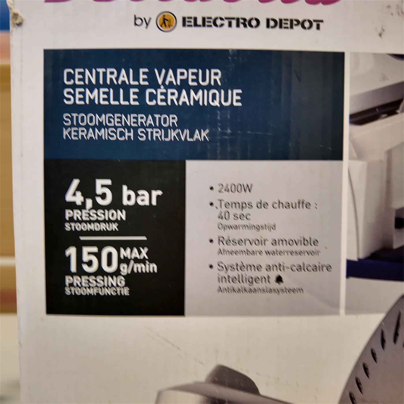 France Lot Imported Bellavita Garment Steaming Iron