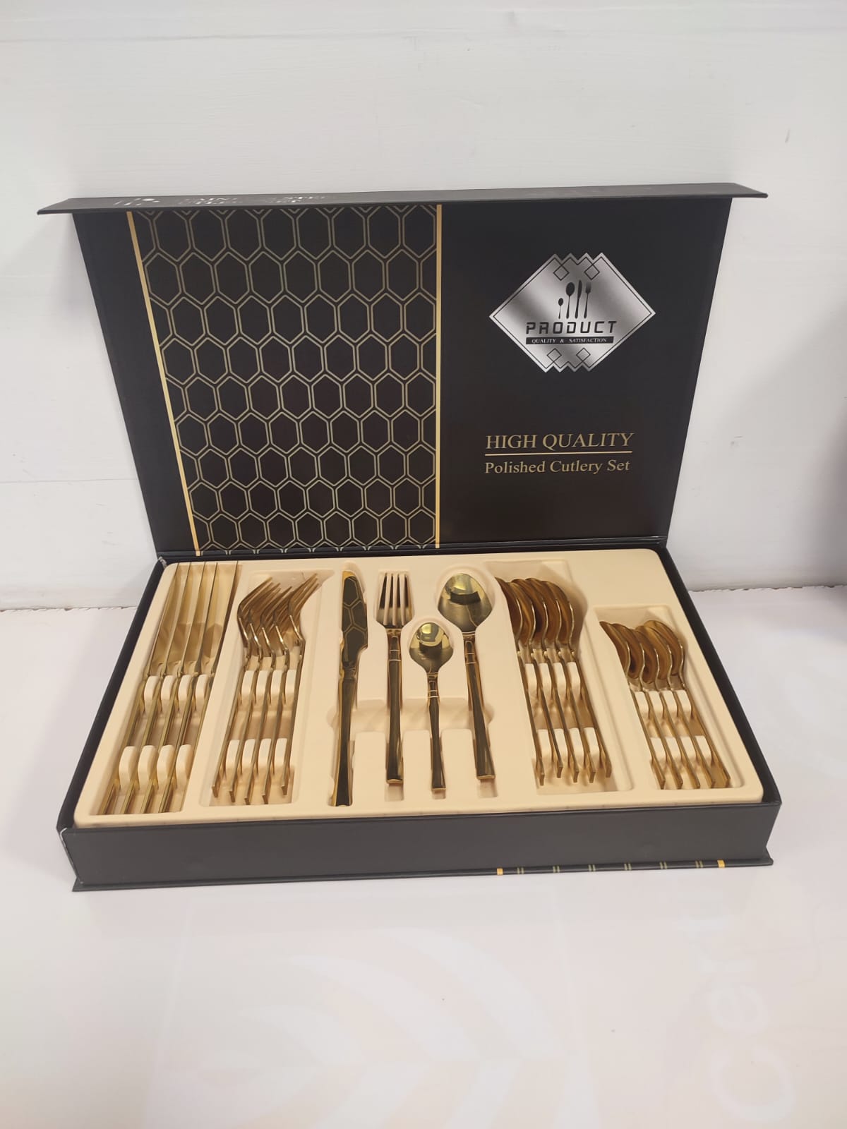 24 PCS Golden Tableware set