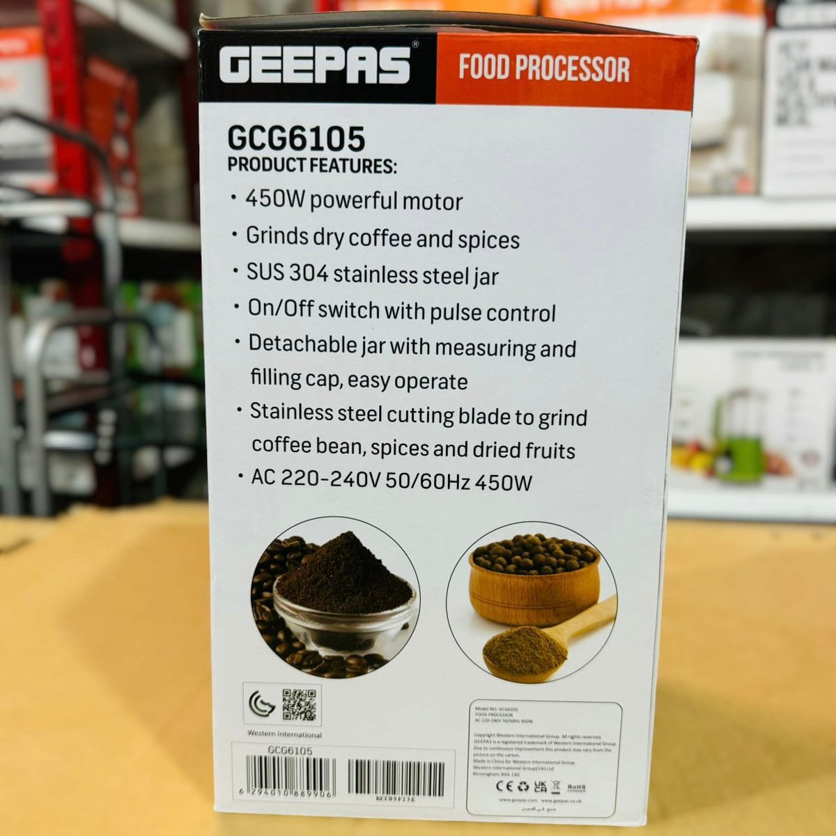 Geepas 450W Food Processor-6105
