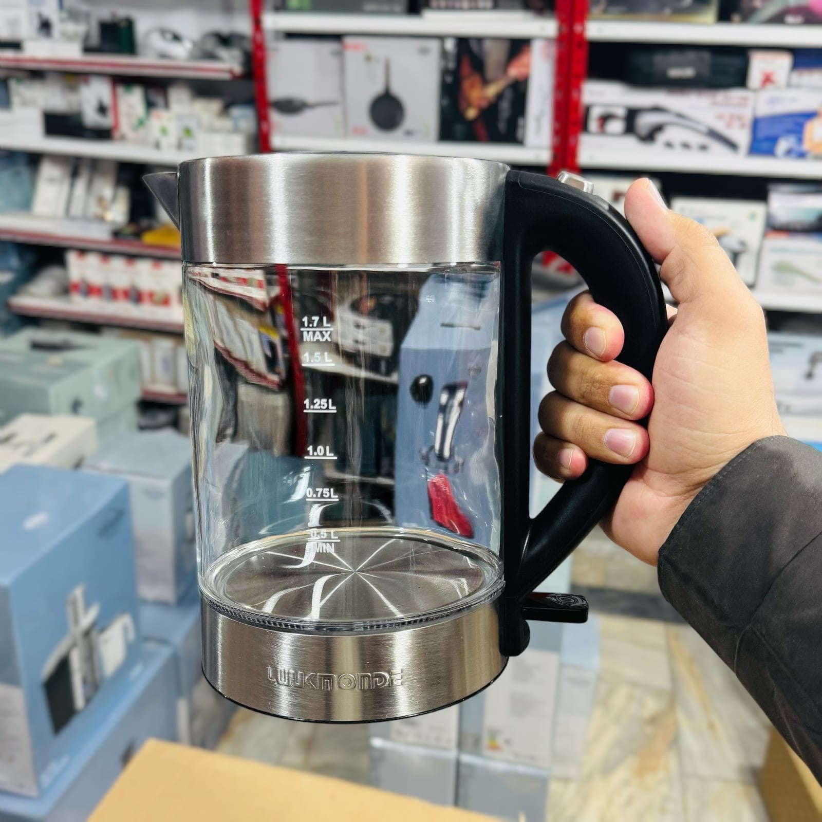 UK Glass Electric Kettle 1.7L