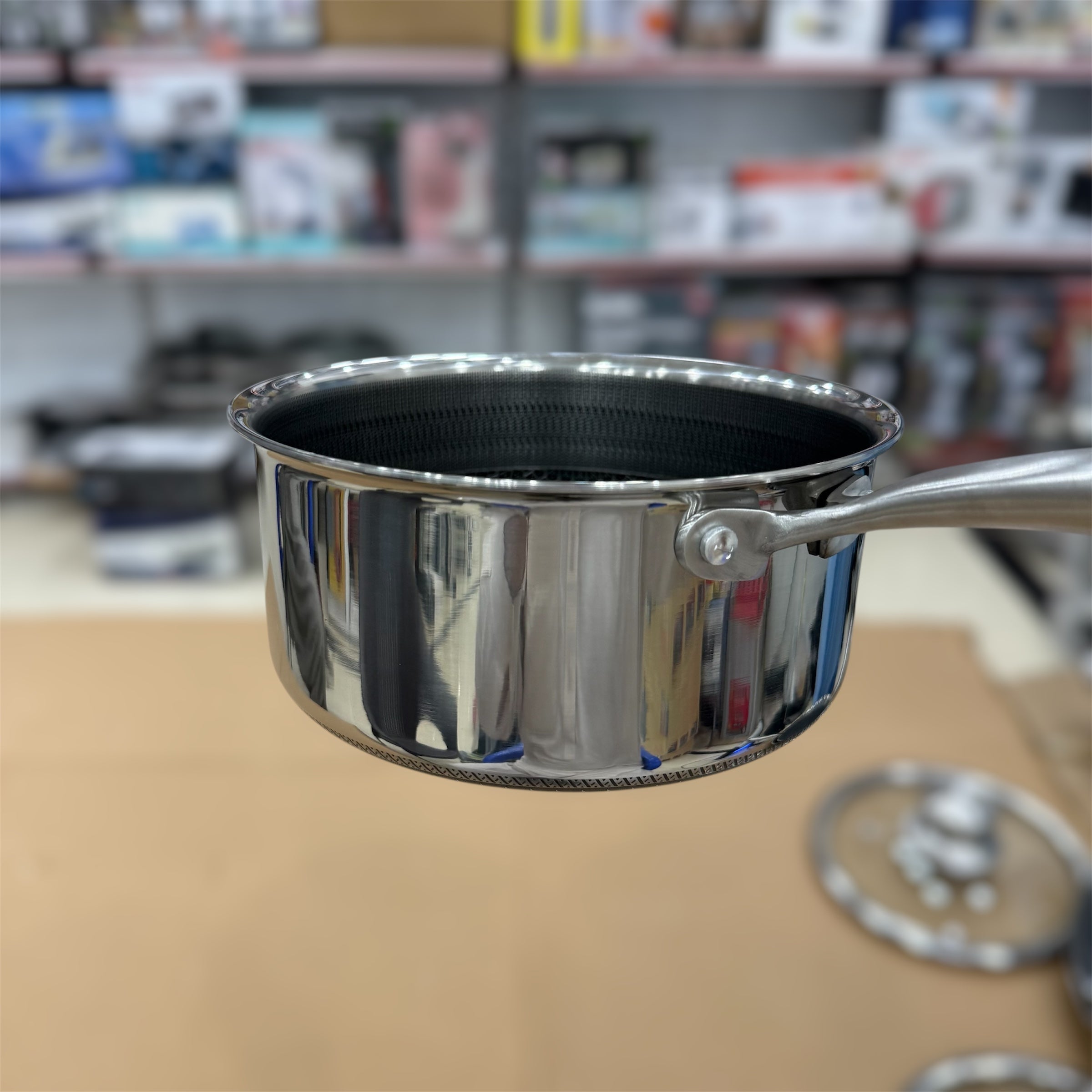Laser Coated Induction Sauce Pan With Lid