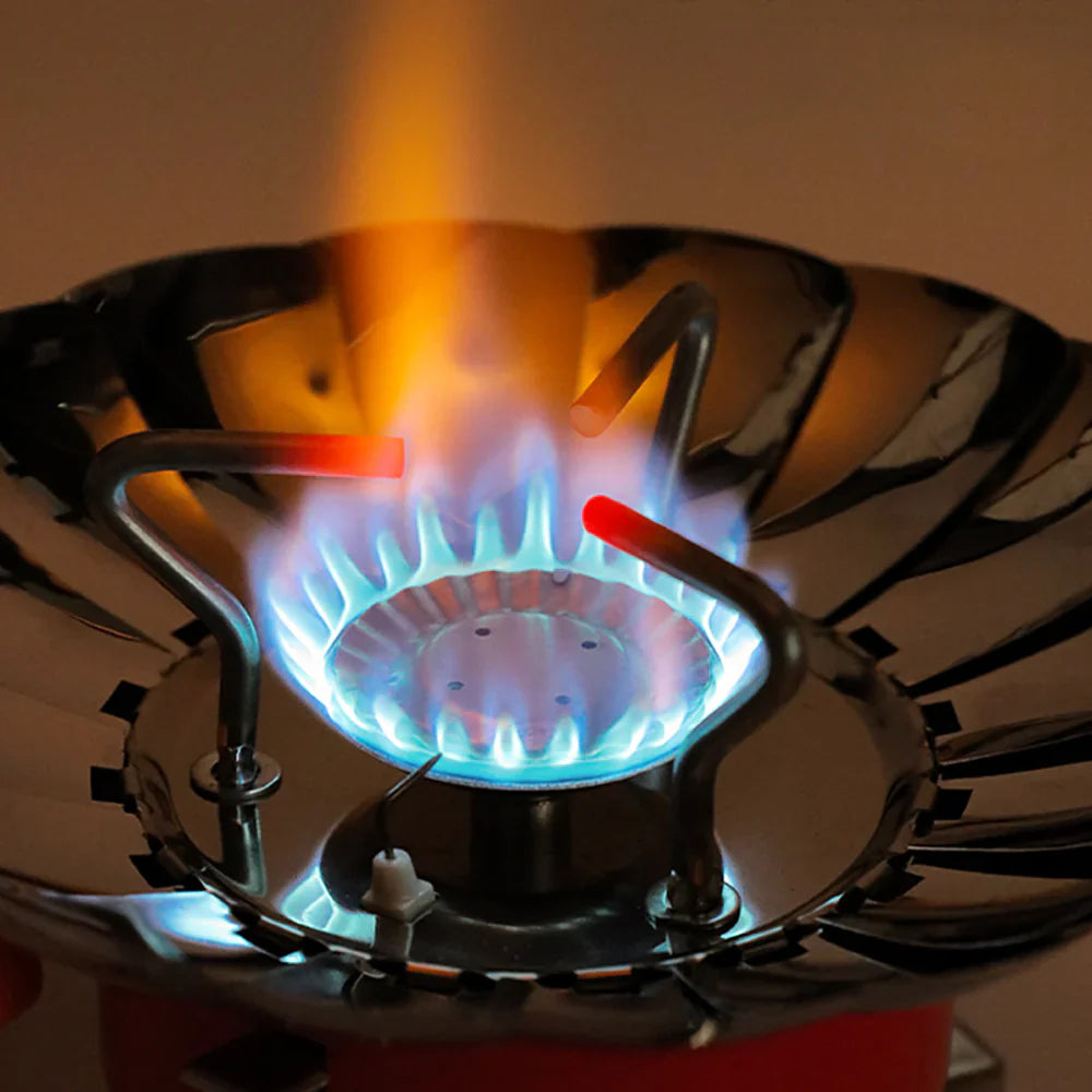 Outdoor Windproof Camping Stove With Butane Bottle