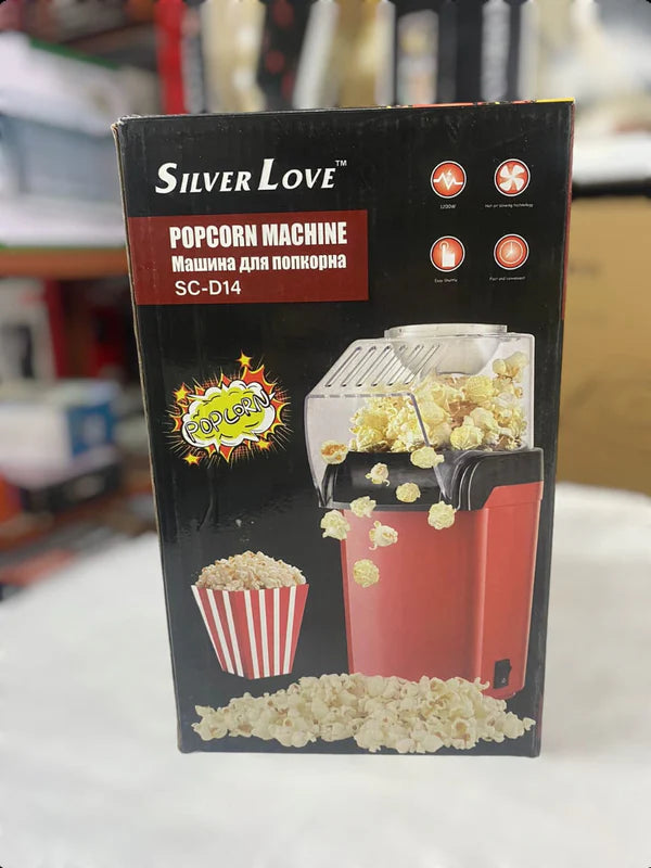 Silver Love Popcorn Machine