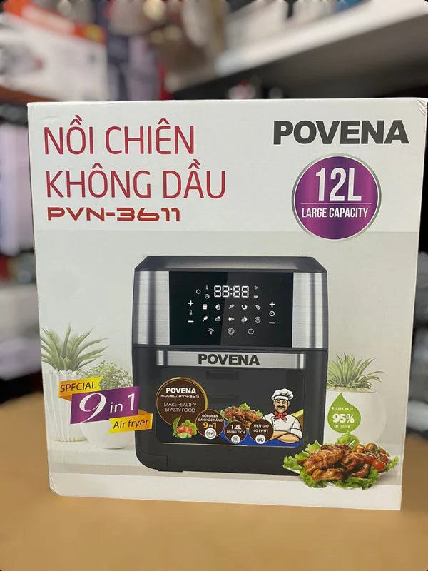 POVENA 12L 9 in 1 Air Fryer Oven