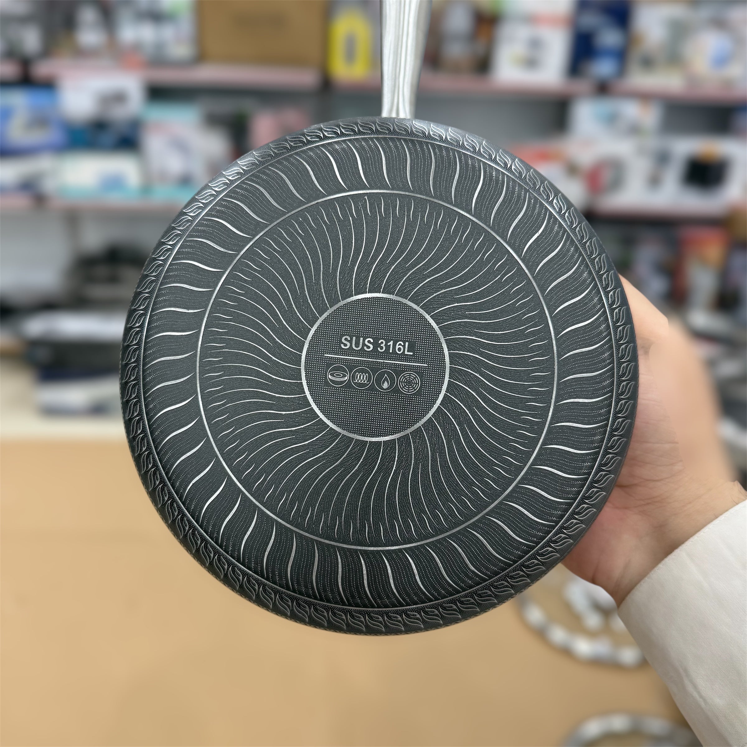 Laser Coated Induction Sauce Pan With Lid
