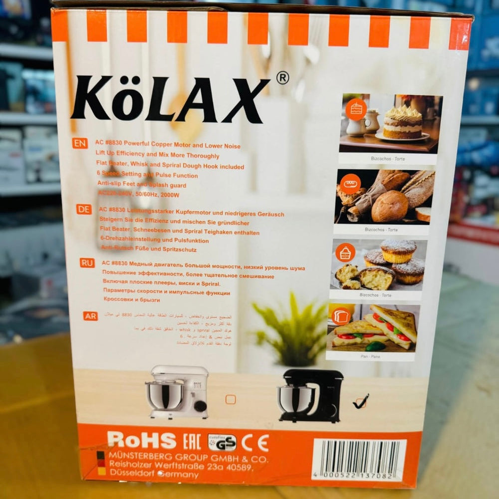 KoLAX Professional Stand Mixer 7.8L