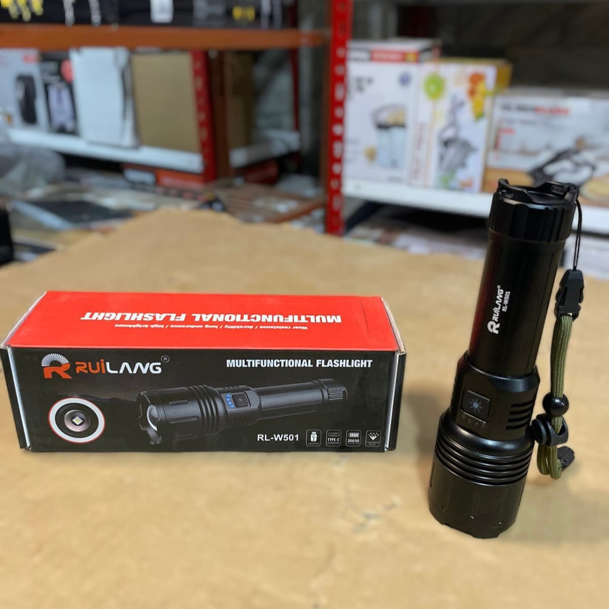 RULANG Multifunctional Flashlight Torch RL-W501