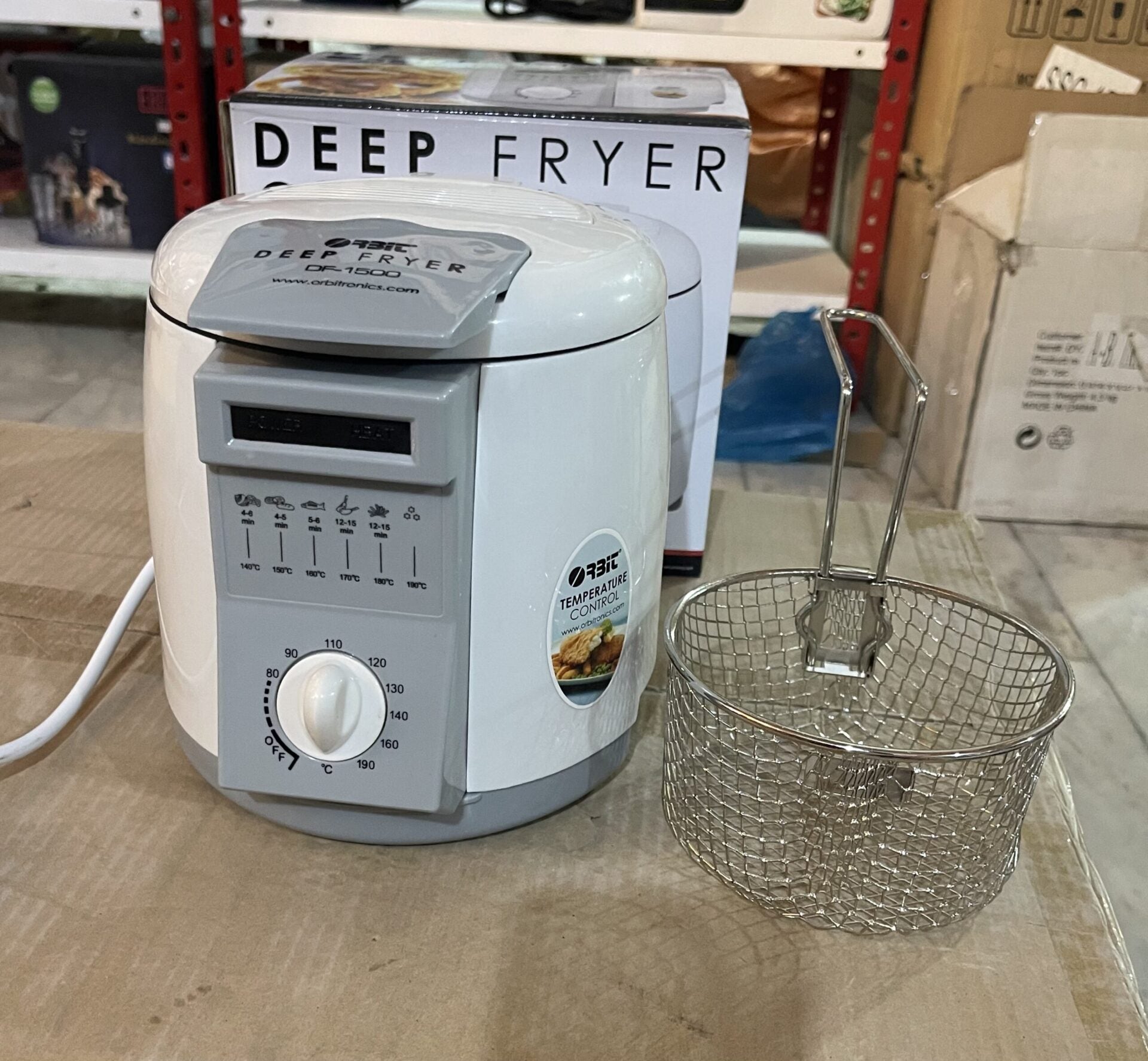 England Lot ORBIT Mini Deep Fryer 1-Litre