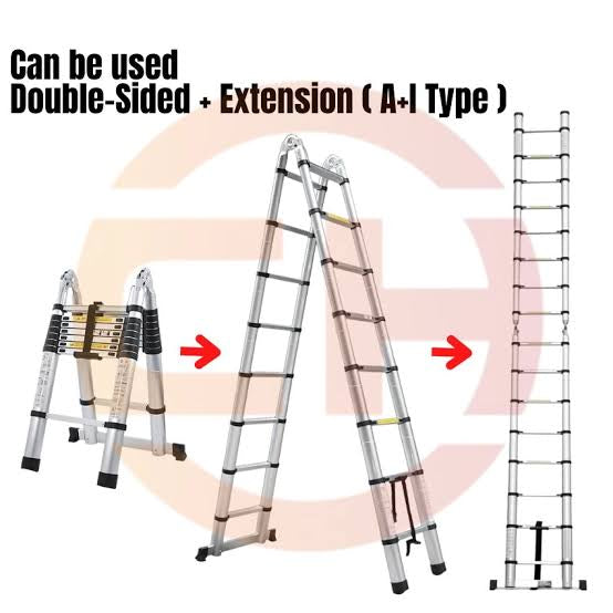 2 in 1 Aluminum Foldable Ladder