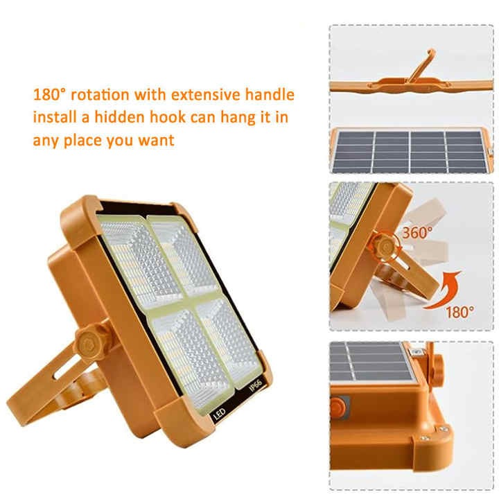 100W Dual Rechargeable Multifunction Light D8