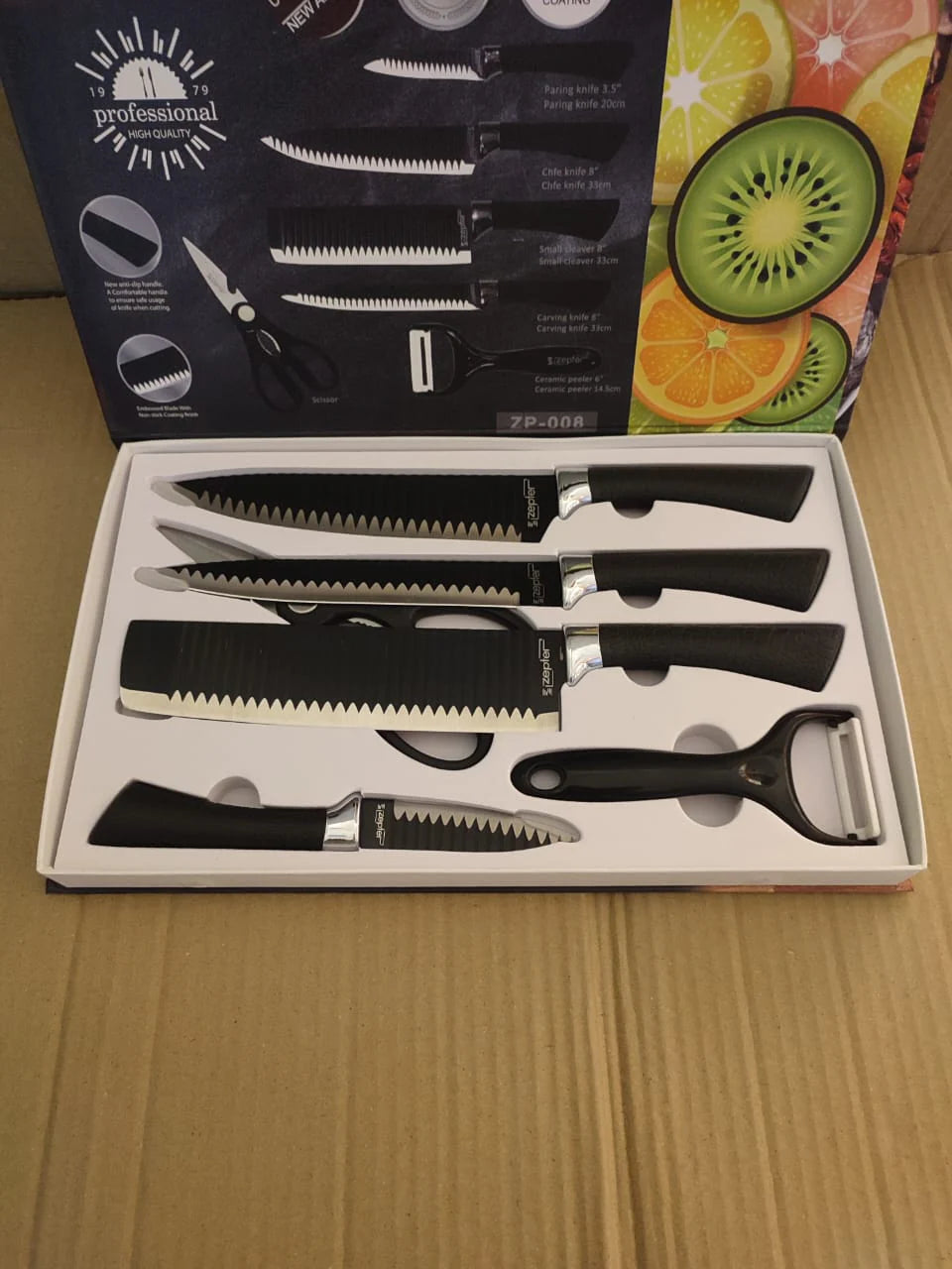 LOT IMPORTED 6 PC SHARP KNIVES