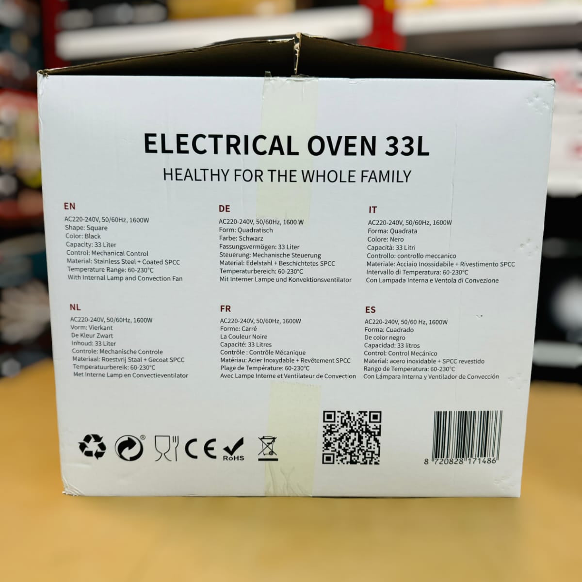 Swiss Pro+ Electric Oven 33L