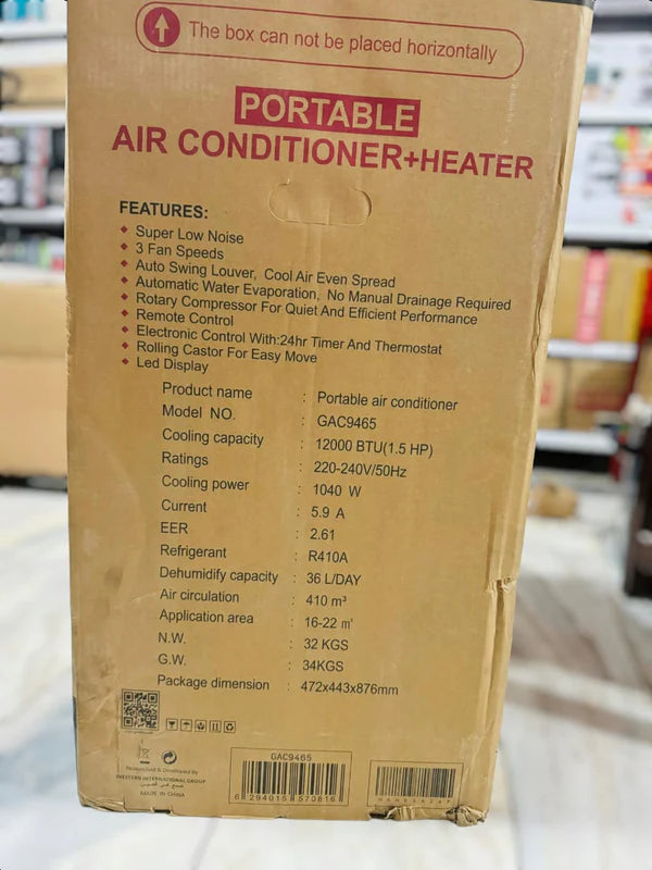 Hot & Cool Portable AC & Dehumidifier 12000BTU 1-Ton