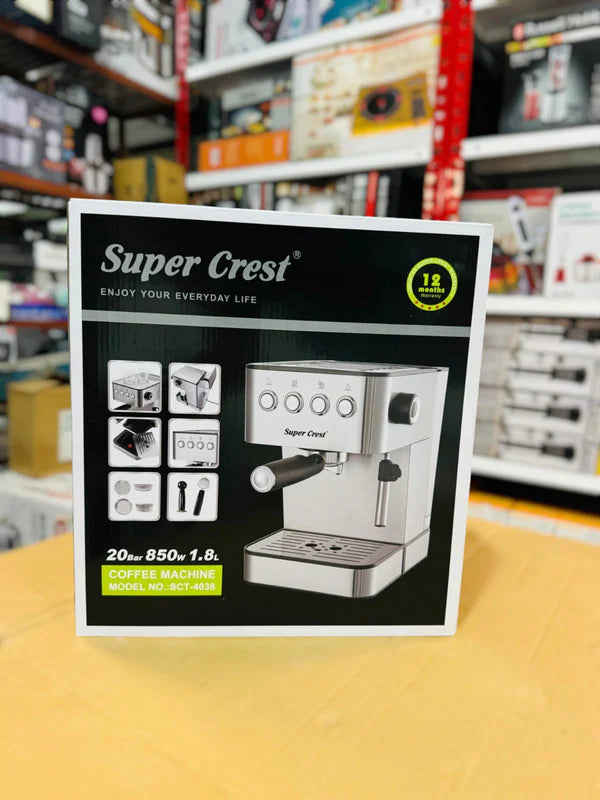 Super Crest Espresso Coffee Maker