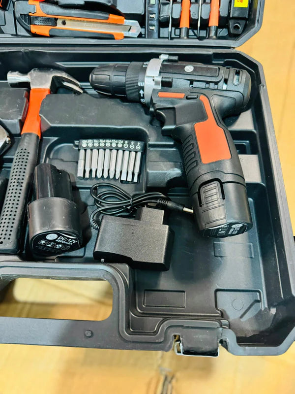 Rechargeable Drill + Multi Tool Box