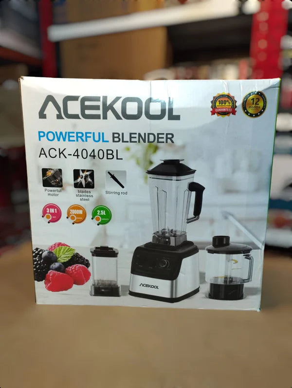 ACEKOOL 3 in 1 Blender ACK-4040BL