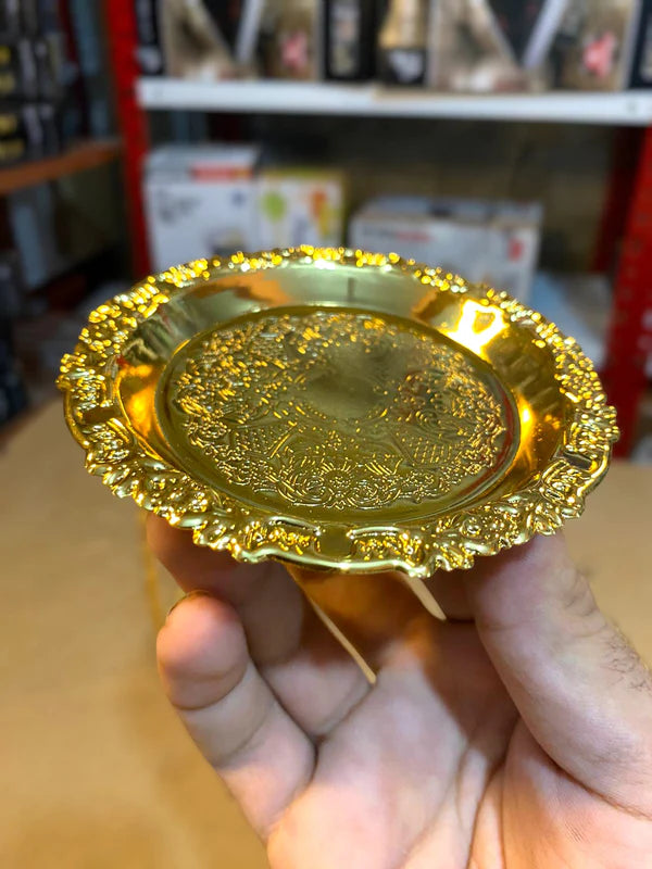 Golden 2 Floor Cake Plate Stand