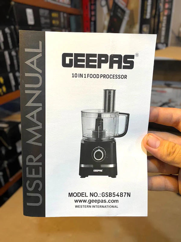 GEEPAS 10 in 1 Food Processor 5487