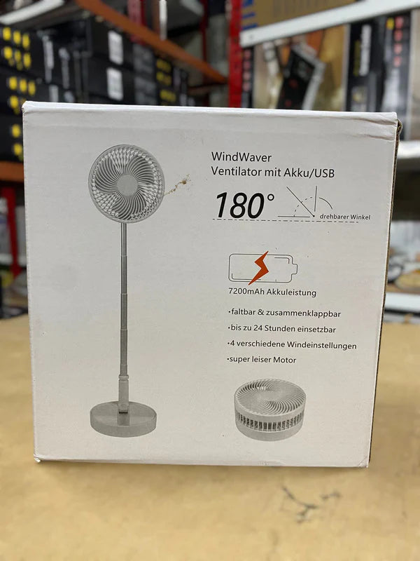 WINDWAVER Rechargeable Foldable Fan