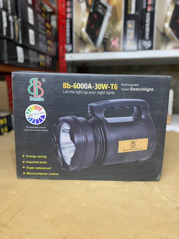 BENBO Rechargeable Digital Search Light Torch BB-6000A