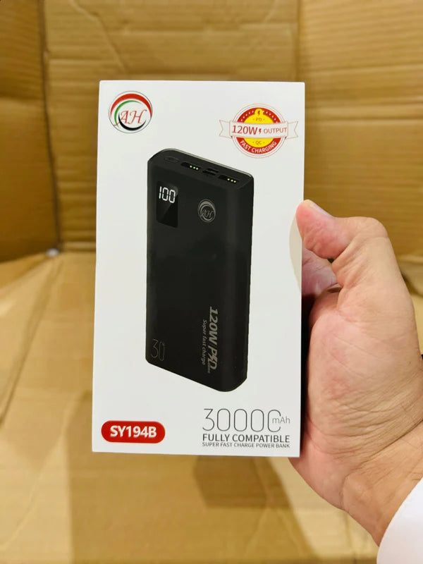 30000mAh Super Fast 120W Power Bank SY-194B