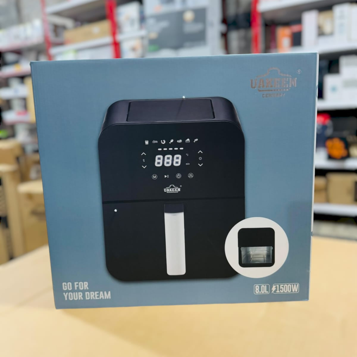 Uakeen Germany Digital Air Fryer 8L ZL-1704