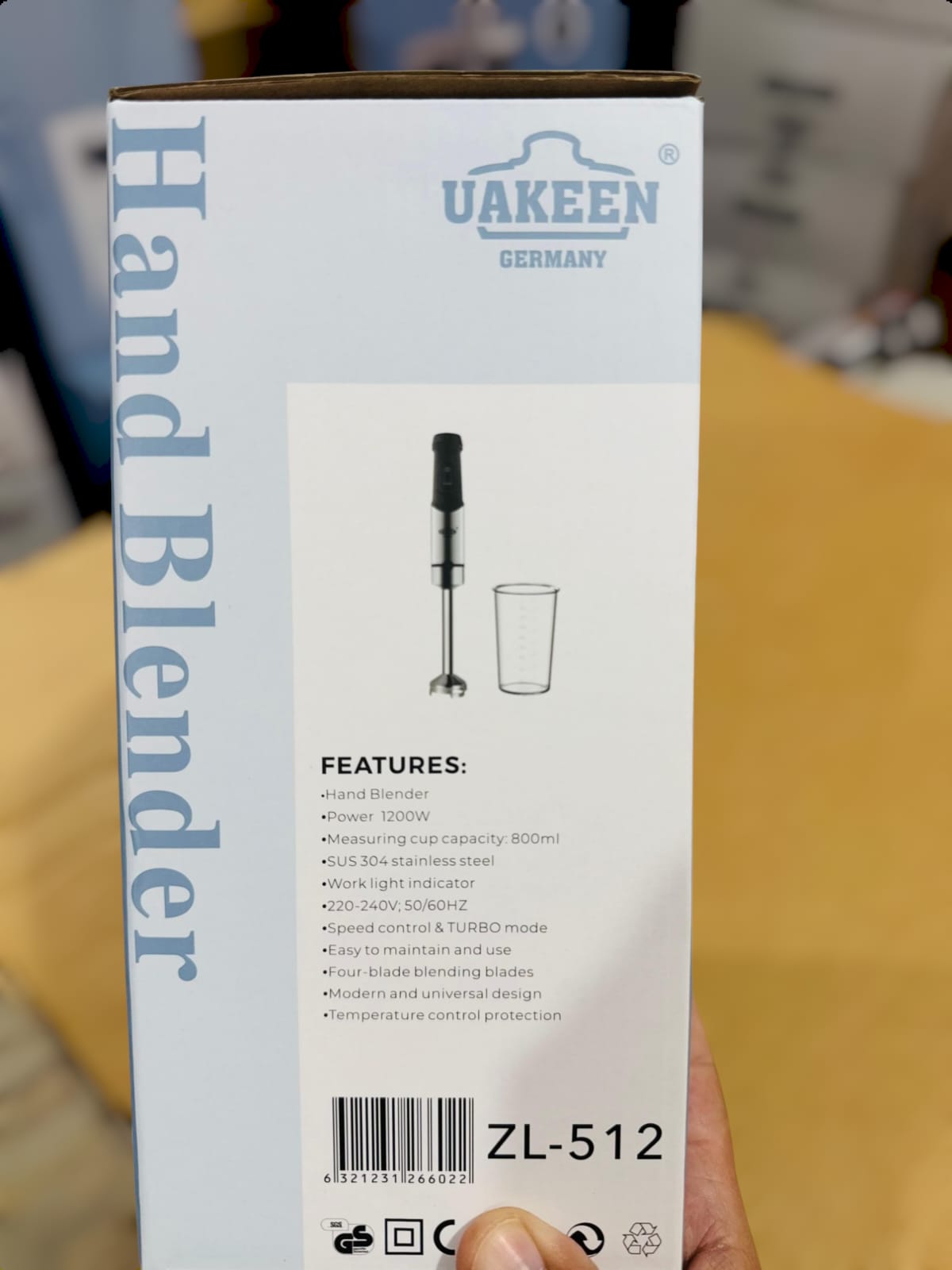 Uakeen Digital Hand Blender ZL-512